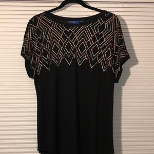 NWT Black Sequined Top